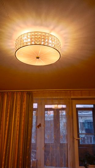 Монтаж и подключение настенно-потолочного светильника