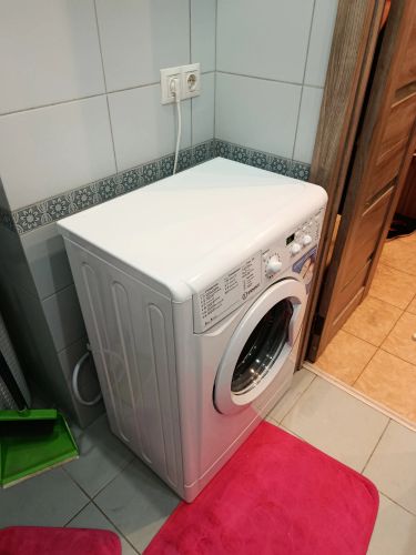 Установка отдельностоящей стиральной машины с подключением