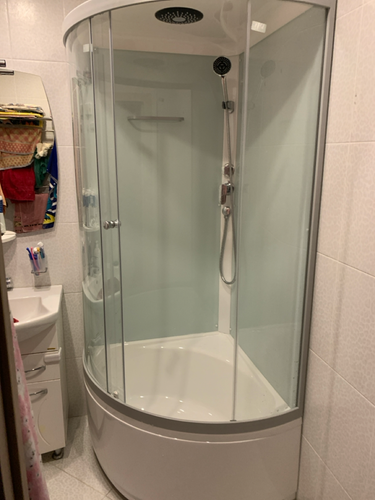 Установка душевой кабины шириной до 90 см