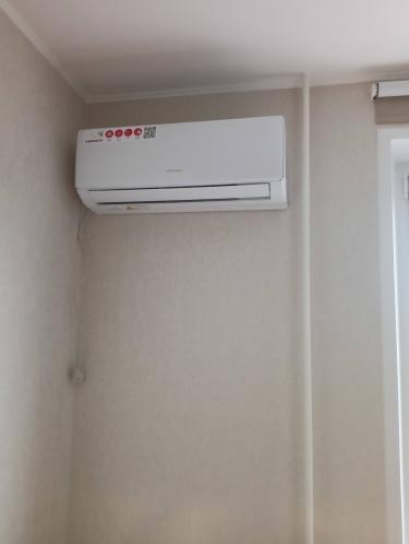 Установка сплит системы 7-9 kBTU (одноэтапный монтаж)