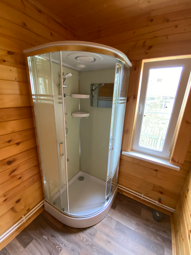 Установка душевой кабины без гидромассажа