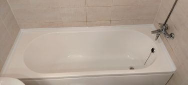 Установка ванны прямоугольной