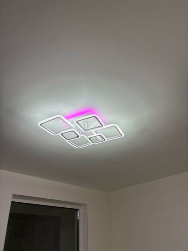 Установка люстры в сборке