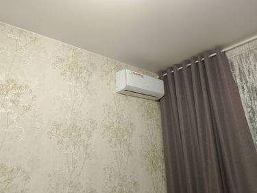 Установка сплит системы 7-9 kBTU (одноэтапный монтаж)