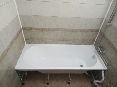 Установка акриловой/стальной ванны