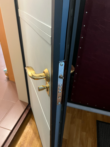 Замена (установка) замка металлической входной двери