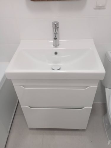 Установка смесителя (на готовые коммуникации)