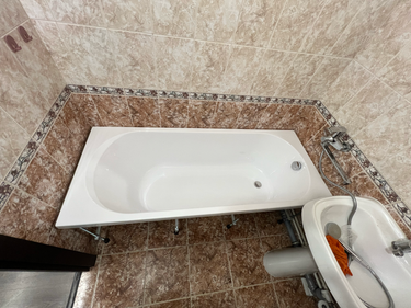 Установка акриловой/стальной ванны