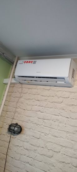 Установка сплит системы 7-9 kBTU (одноэтапный монтаж)