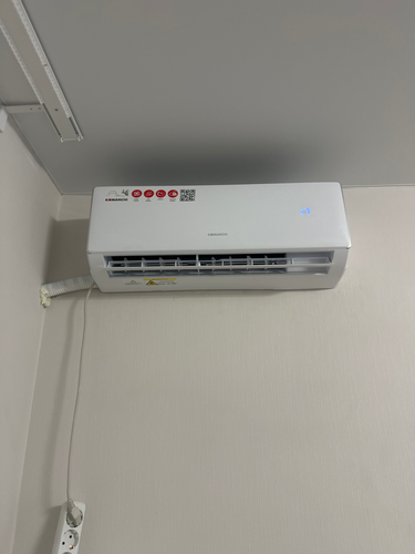 Установка сплит системы 7-9 kBTU (одноэтапный монтаж)