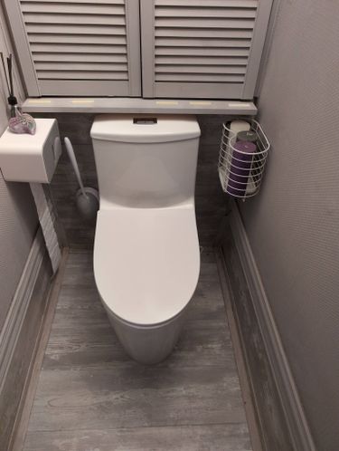 Установка напольного унитаза