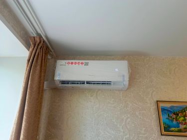 Установка сплит системы 7-9 kBTU (одноэтапный монтаж)