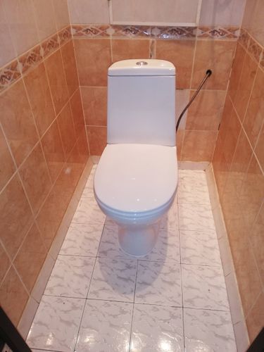 Установлено новое сантехническое оборудование, заменены уплотнители, устранены протечки, отрегулирован сливной механизм, проверена герметичность соединений, обновлена подводка воды.