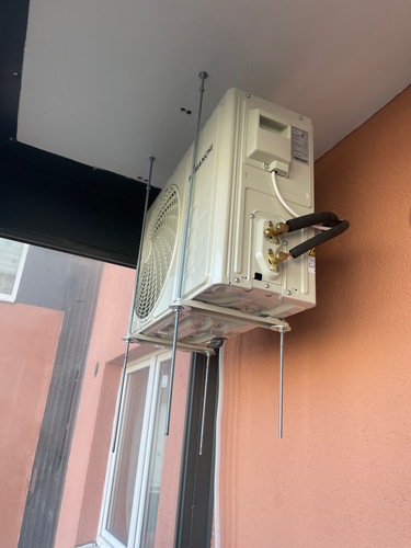 Установка сплит системы 7-9 kBTU (одноэтапный монтаж)