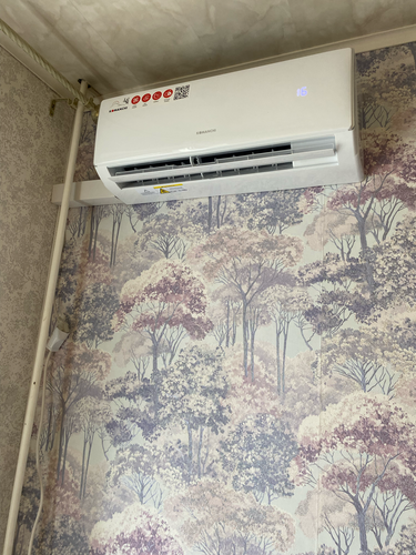 Установка сплит системы 7-9 kBTU (одноэтапный монтаж)