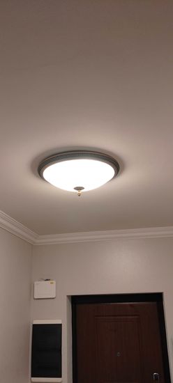 Установка люстры в сборке