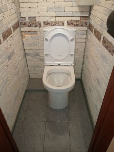 Установка напольного унитаза