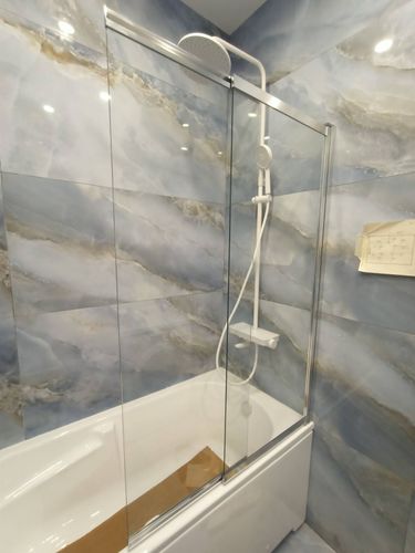 Установка ширмы на ванну шириной свыше 111 см