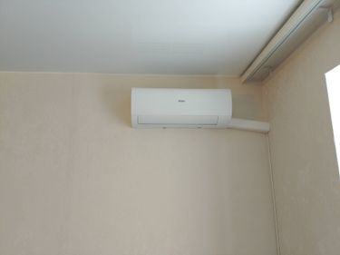 Установка сплит системы 7-9 kBTU (одноэтапный монтаж)