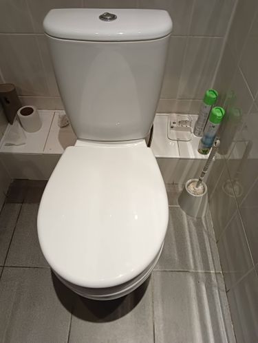 Установлен новый сливной механизм, заменены прокладки, отрегулирована подача воды, устранены протечки, обновлено крепление к полу, проверена герметичность соединений, проведена чистка поверхности.