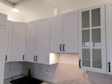 Сборка и установка проектной кухни под ключ Уменьшение глубины/высоты/ширины шкафов/фасадов/фальшпанелей