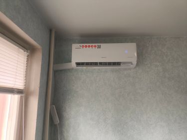 Установка сплит системы 7-9 kBTU (одноэтапный монтаж)