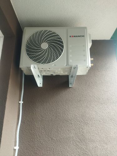 Установка сплит системы 7-9 kBTU (одноэтапный монтаж)