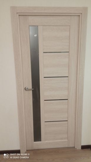 Установлена новая створка, закреплены петли, врезан замок, прикреплена ручка. Отрегулированы зазоры, проверена плавность хода. Проведена финишная отделка и уборка рабочего места.