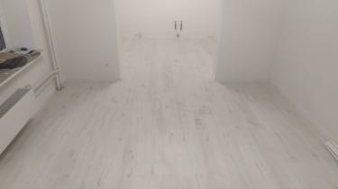 Прямая укладка ламината с подложкой более 20 кв.м