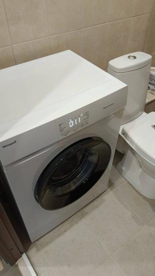 Установка отдельностоящей стиральной машины с подключением