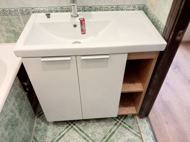 Установка смесителя (на готовые коммуникации)