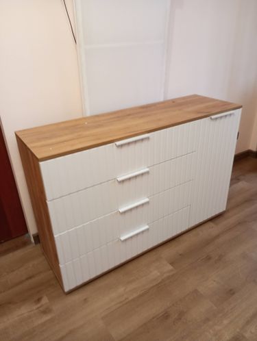 Сборка, установка и крепёж комода 4 ящика