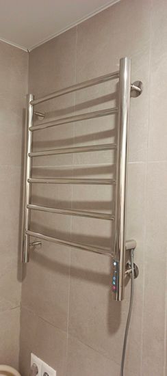 Монтаж электрического полотенцесушителя