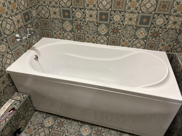 Установка акриловой/стальной ванны