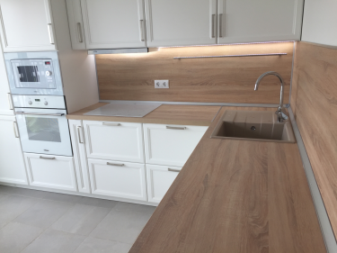 Сборка и установка проектной кухни под ключ Подключение встроенной микроволновки