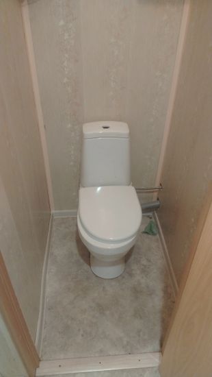 Установка напольного унитаза