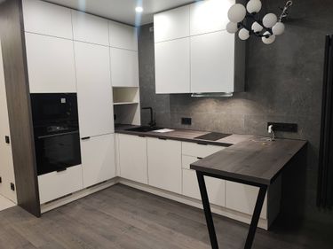 Доработка канализации и системы водоснабжения для подключения мойки и смесителя/ при наличии оплаченной доработки для пм/стм Мария Комплекс подключение вытяжки встраиваемой, с прокладкой воздуховода Мария Комплекс подключение электрической варочной панели в столешницу ДСП, нерж., Кварцелан Мария