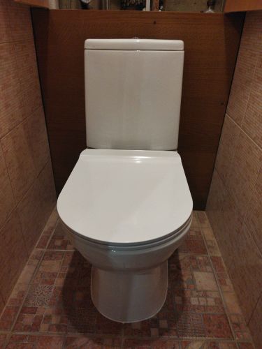 Установлено новое сантехническое оборудование, подключено к водопроводу и канализации, проверена герметичность соединений. Завершена отделка вокруг, обеспечена функциональность и эстетика.