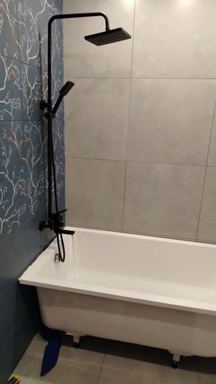 Установка штанги для душа