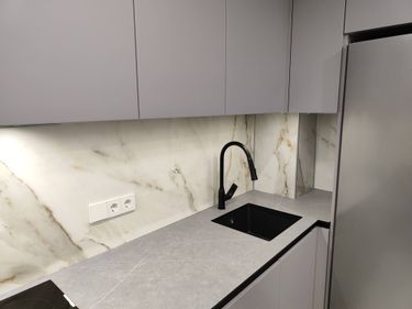 Установка стеновой панели алюминиево-композитной