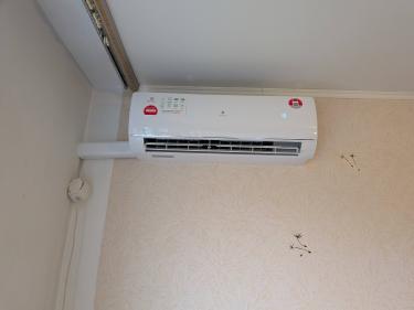 Установка сплит системы 7-9 kBTU (одноэтапный монтаж)