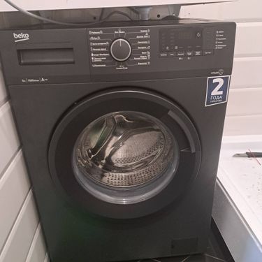 Установка отдельностоящей стиральной машины с подключением