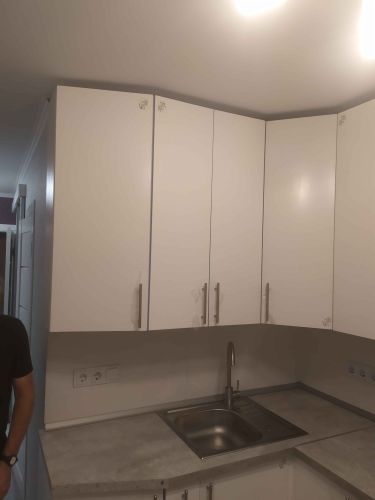 Сборка и установка проектной кухни под ключ Уменьшение глубины/высоты/ширины шкафов/фасадов/фальшпанелей