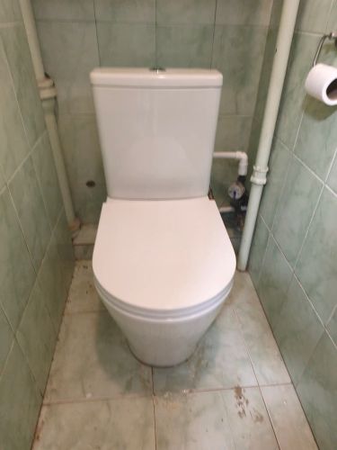 Установка напольного унитаза