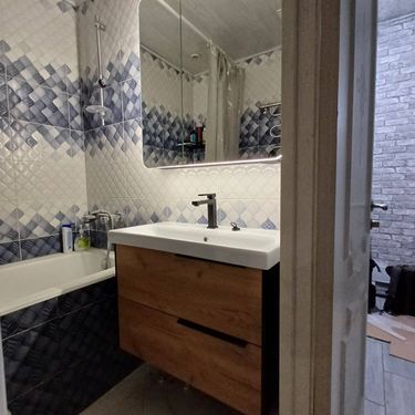 Установка смесителя (на готовые коммуникации)