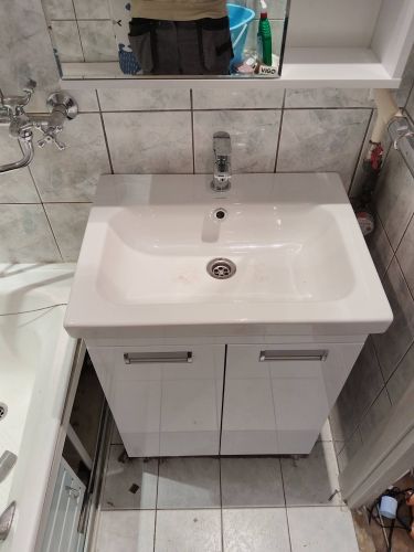 Установка смесителя (на готовые коммуникации)