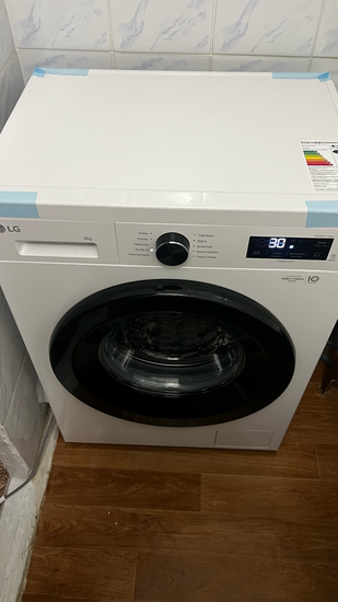 Установка отдельностоящей стиральной машины с подключением