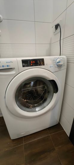 Установка отдельностоящей стиральной машины с подключением