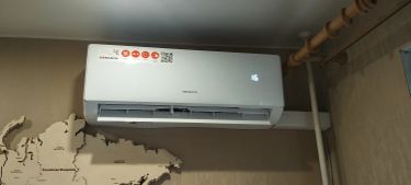 Установка сплит системы 7-9 kBTU (одноэтапный монтаж)