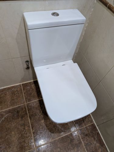 Установка напольного унитаза